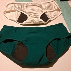 INNERSY WONEN'S LEAK-PROOF PERIOD PANTIES MID-WAIST 2 PAIRS